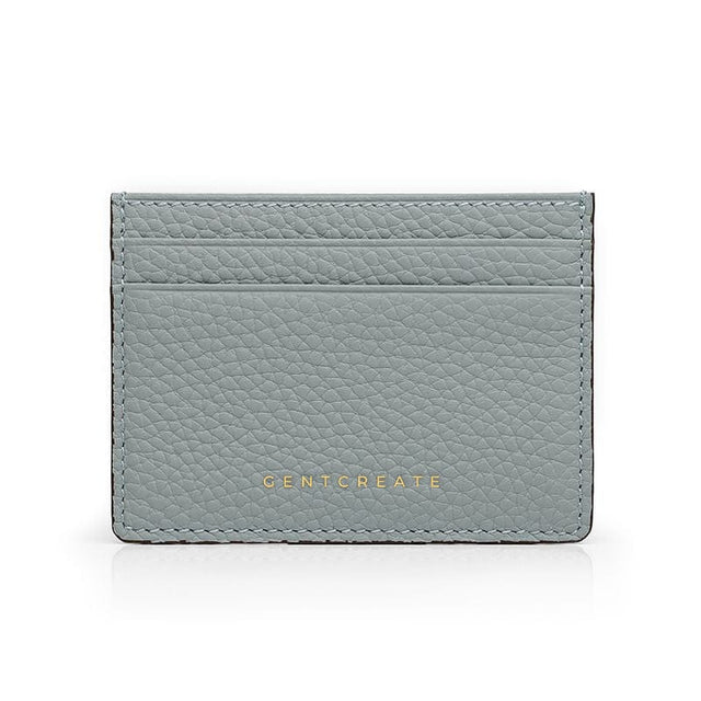 Porte-cartes en cuir gris clair en relief par Gentcreate.jpg