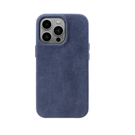 Light Blue Alcanatara iPhone 14 Magsafe Case Gentcreate