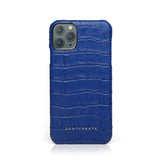 Blue Matt Leather iPhone Case By Gentcreate