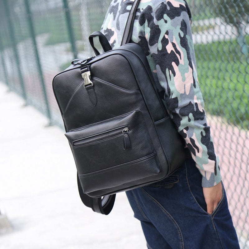 Modern Leather Backpack "Decoris" - Gentcreate