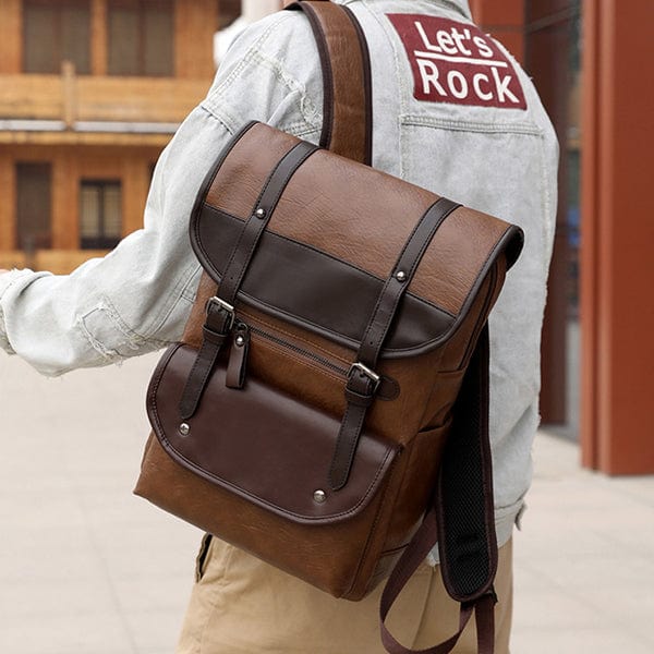 Vintage Leather Backpack "Fortuita" - Gentcreate