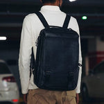 Vintage Leather Backpack "Quadrata" - Gentcreate