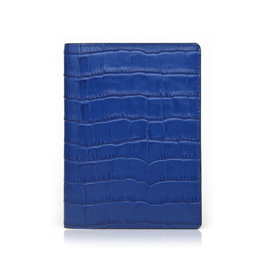 Matt Blue Leather Passport Holder By Gentcreate 