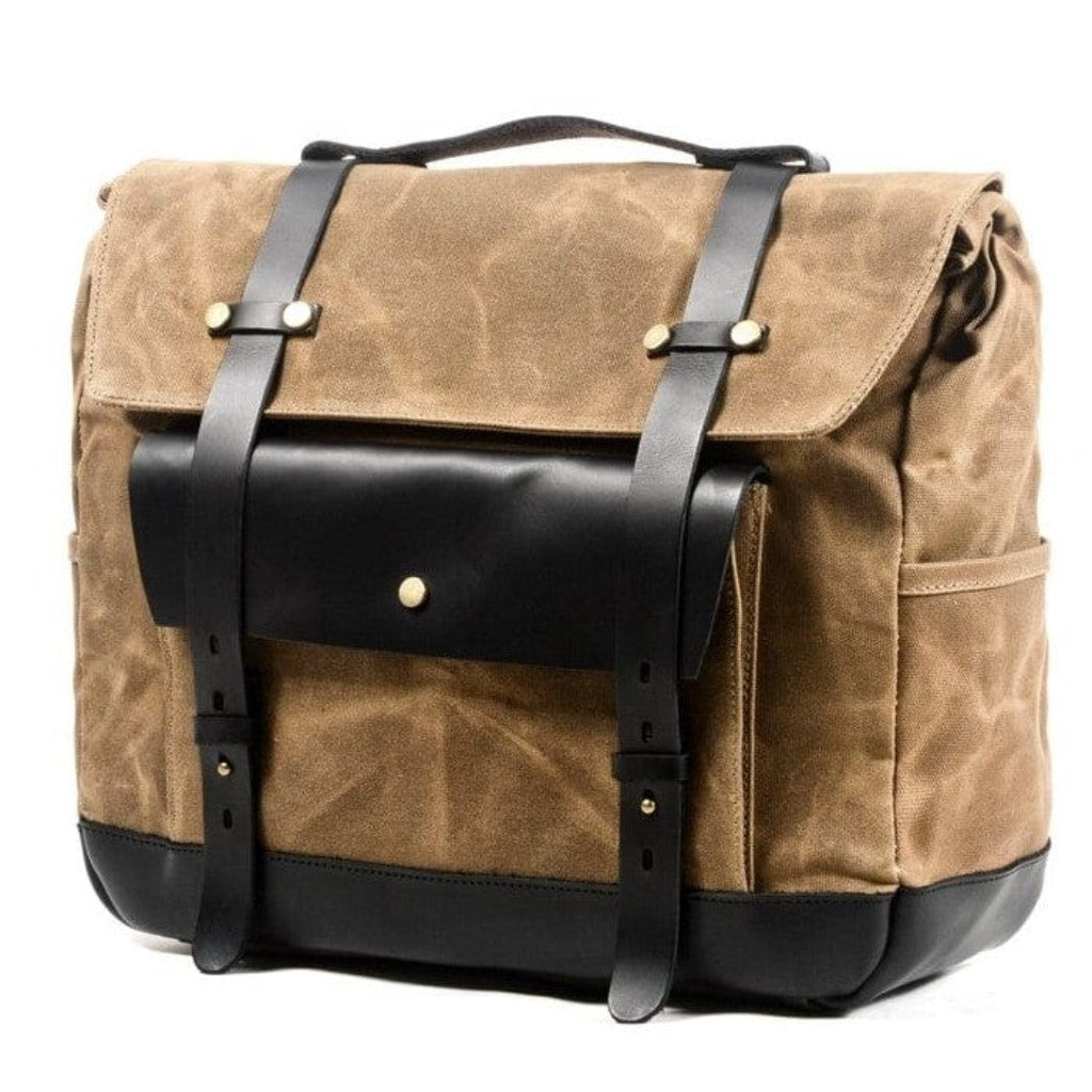 Khaki Motorcycle Vintage Bag - Gentcreate