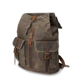 Waxed Canvas Retro Backpack "Pone" - Gentcreate