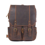 Brown Leather Backpack "Rex" - Gentcreate