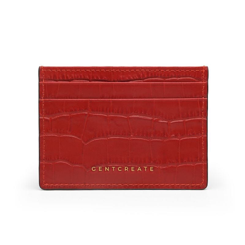 Red Matt Leather Card Holder By Gentcreate.jpg