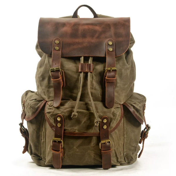 Rustic canvas Wax backpack - Sand