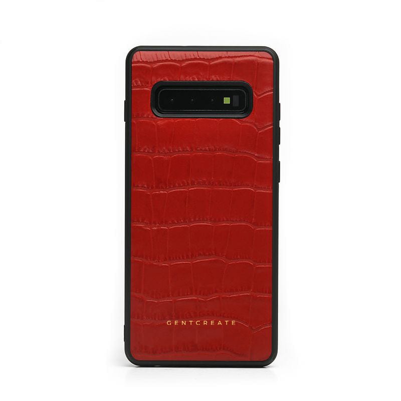 Matt Samsung Leather Case | Croco Pattern - GENTCREATE