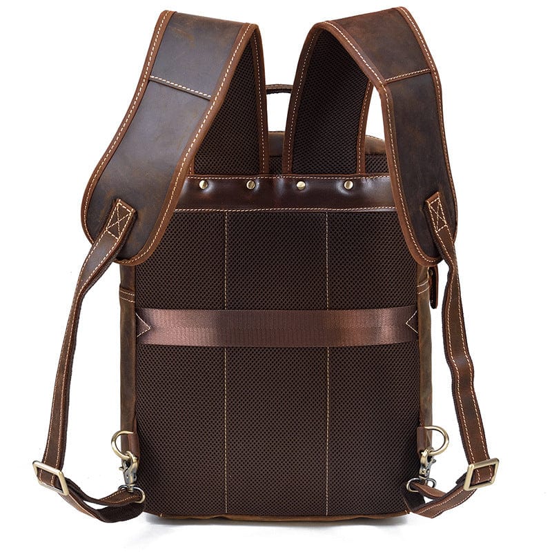 Retro Vintage Leather Backpack "Bona Fide" - Gentcreate