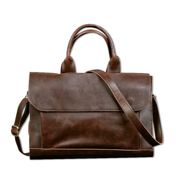 ショルダーバッグ・ポシェット Vegan leather messenger bag black Classic Vegan Leather Messenger | Women's Messenger Bag