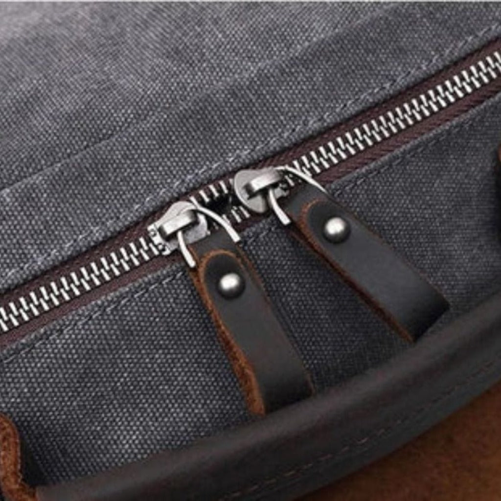 Sac à dos en toile vintage "OG" avec fermetures éclair par Gentcreate