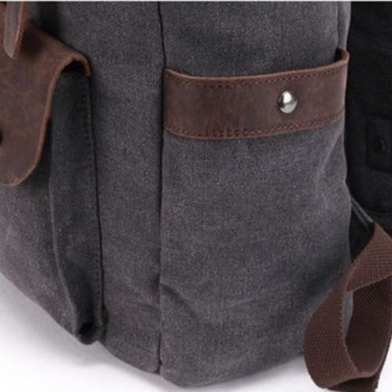 Vintage Canvas Backpack "OG" Zippers By gentcreate