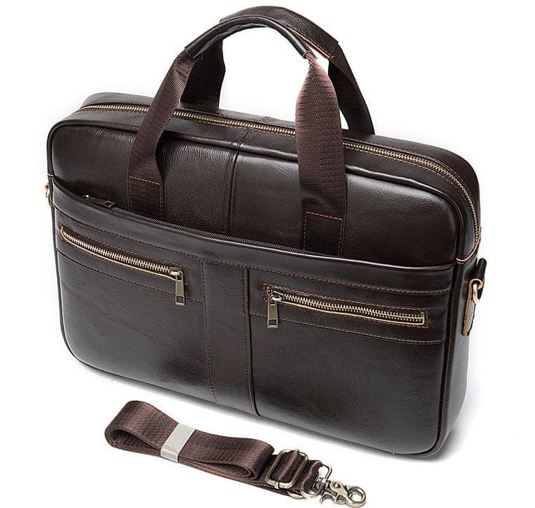 Vintage Leather Briefcase "Teneo" - GENTCREATE