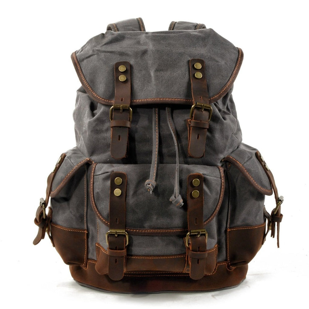 Waterproof leather backpack sale