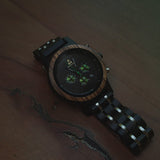 Black Wood Watch "Viridis"