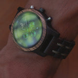 Black Wood Watch "Viridis"