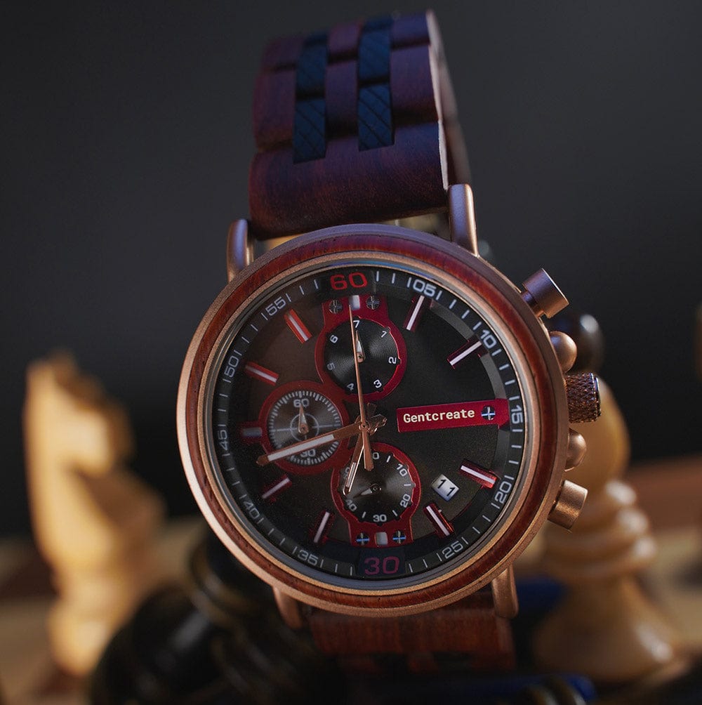 Modern Wooden Watch "Luxus" - Gentcreate