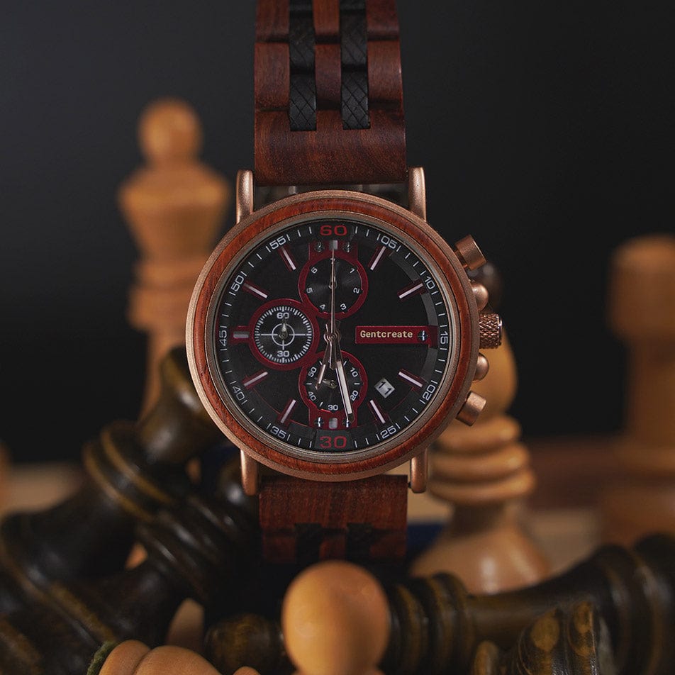 Modern Wooden Watch "Luxus" - Gentcreate