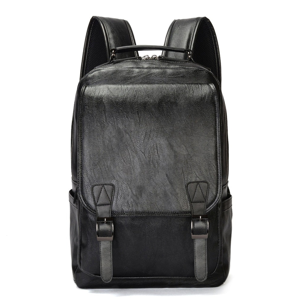 Black Leather Backpack "Ater" - Gentcreate