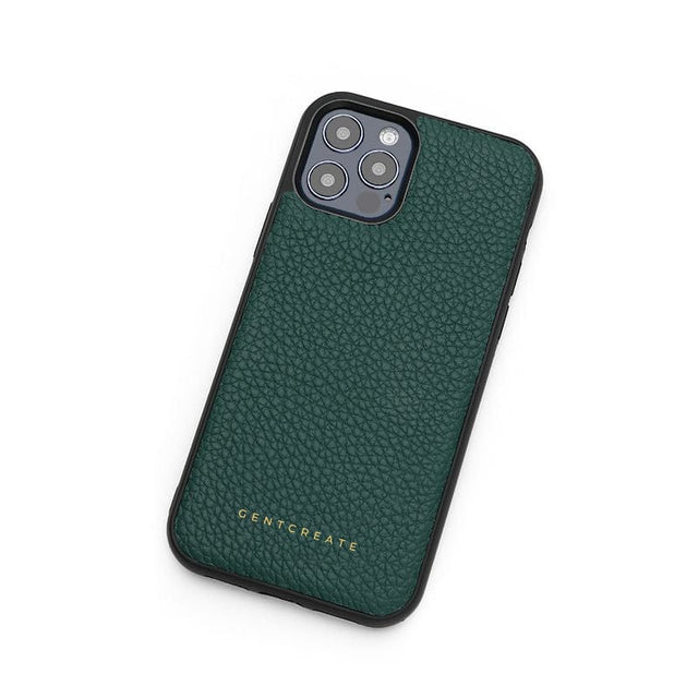 Funda de cuero para iPhone con patrón de guijarros - GENTCREATE