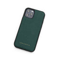 Funda de cuero para iPhone con estampado de guijarros