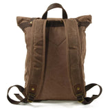 Vintage Backpack "Carpe Noctem"  From The Behind in Coffe Color - Gentcreate