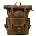 Retro Vintage Canvas Ryggsäck Antiqua