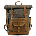 Retro Vintage Canvas Backpack "Antiqua" - Gentcreate