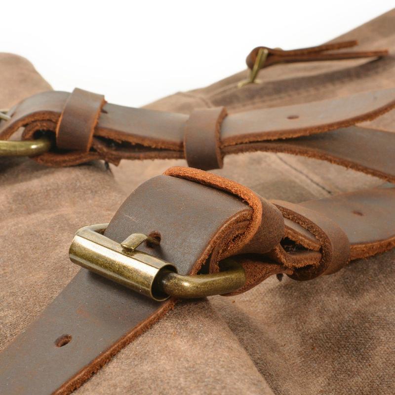 Vintage Backpack "Carpe Noctem"  Details Materials - Gentcreate